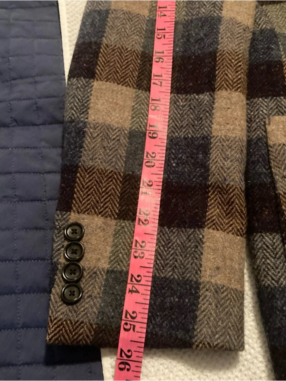 J. Crew Ludlow Slim-Fit Multi-Color Herringbone tweed Irish wool Plaid Blazer